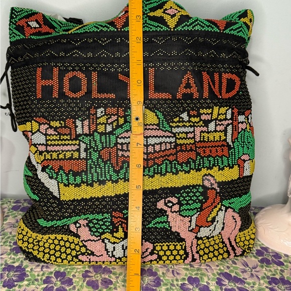 Vintage beaded Holy Land Tote - Picture 6 of 12